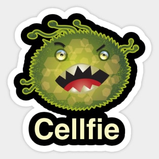 Cellfie Funny Medical Laboratory Scientist Tech Sticker